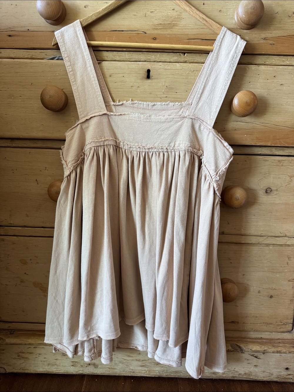 Free People Women's Blush Sleeveless Babydoll Tank Top